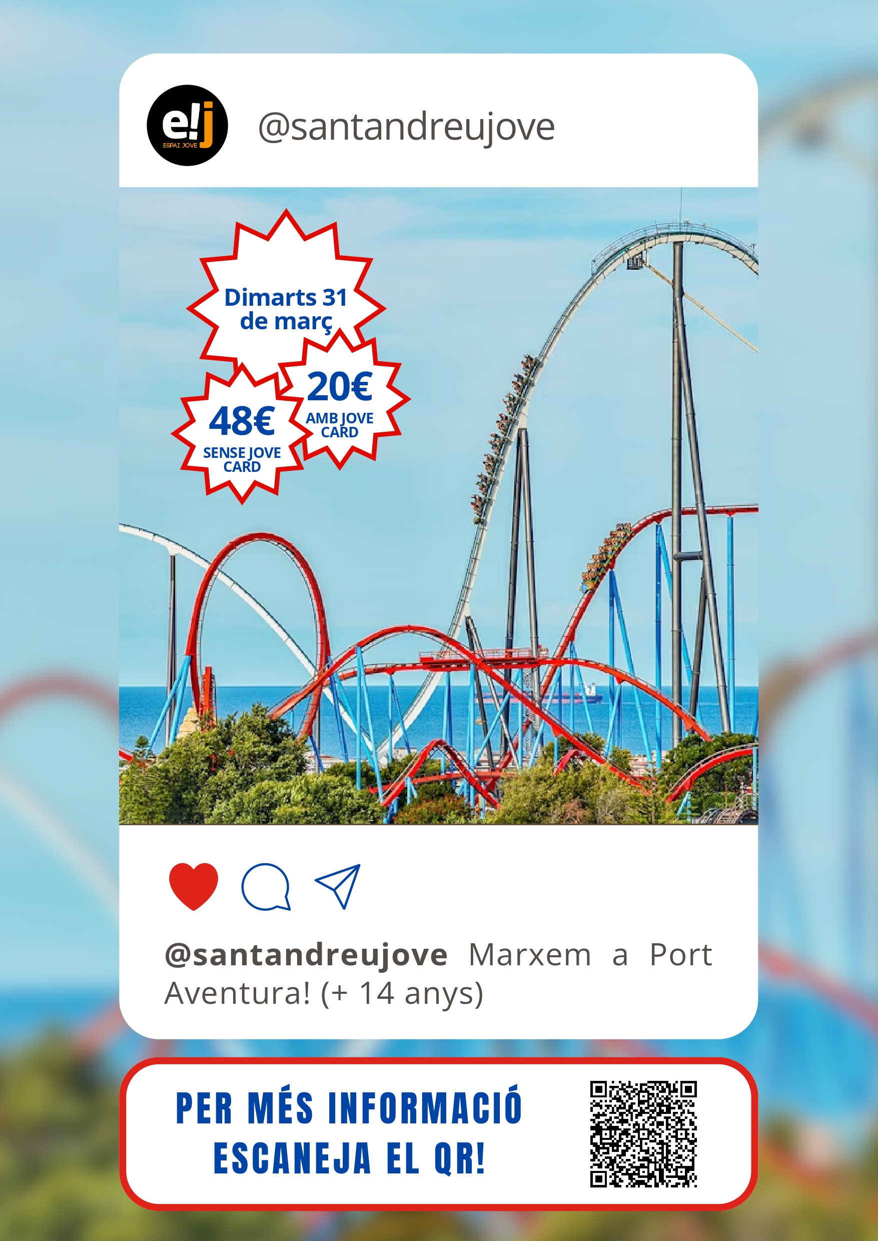 Sortida a Port Aventura per a joves